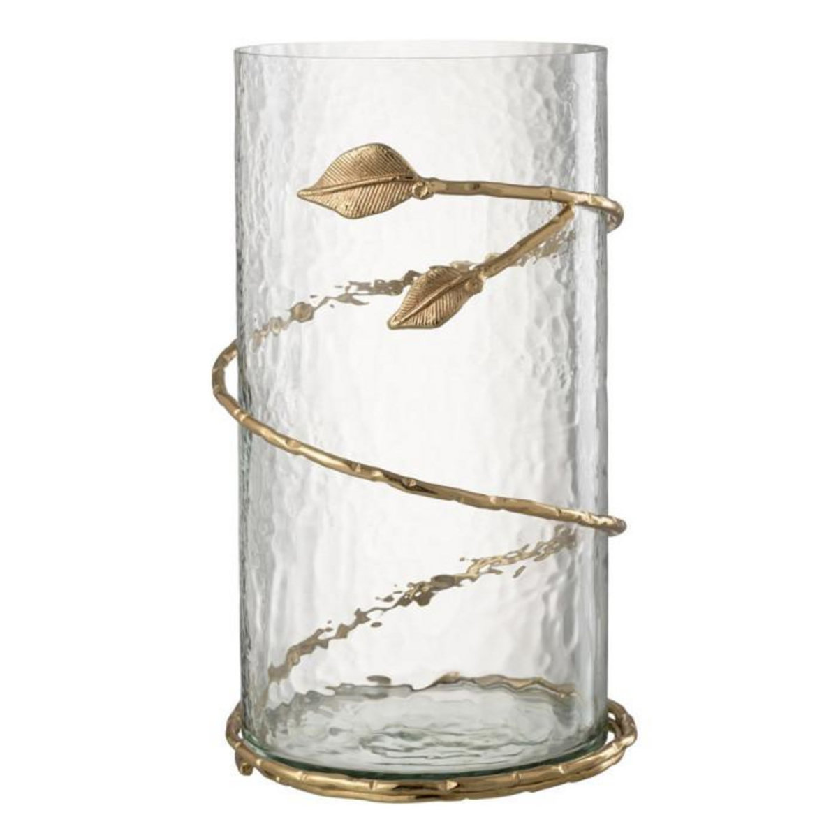 Paris Prix Vase en Verre Feuille  Ofelia  34cm Transparent