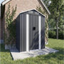 Voir la diapositive 2 : Habitat et Jardin Abri de jardin en métal avec porte coulissante  Boston  - 2,17 m² - Gris