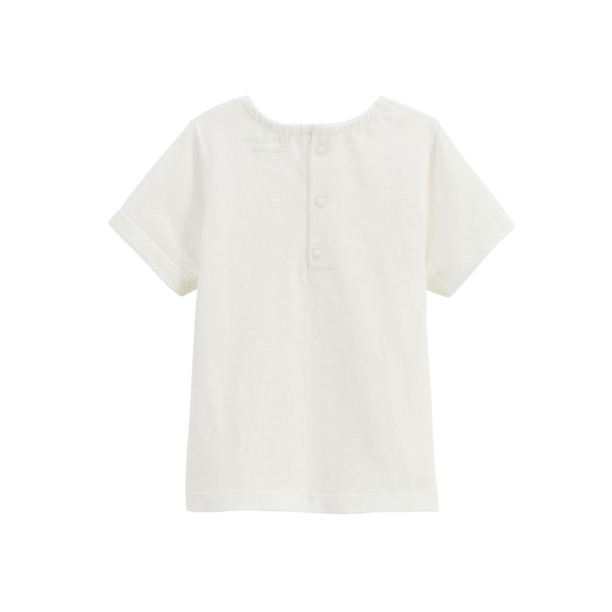 Voir la diapositive 5 : Petit Béguin Ensemble salopette bébé en gaze de coton et t-shirt Anaelle