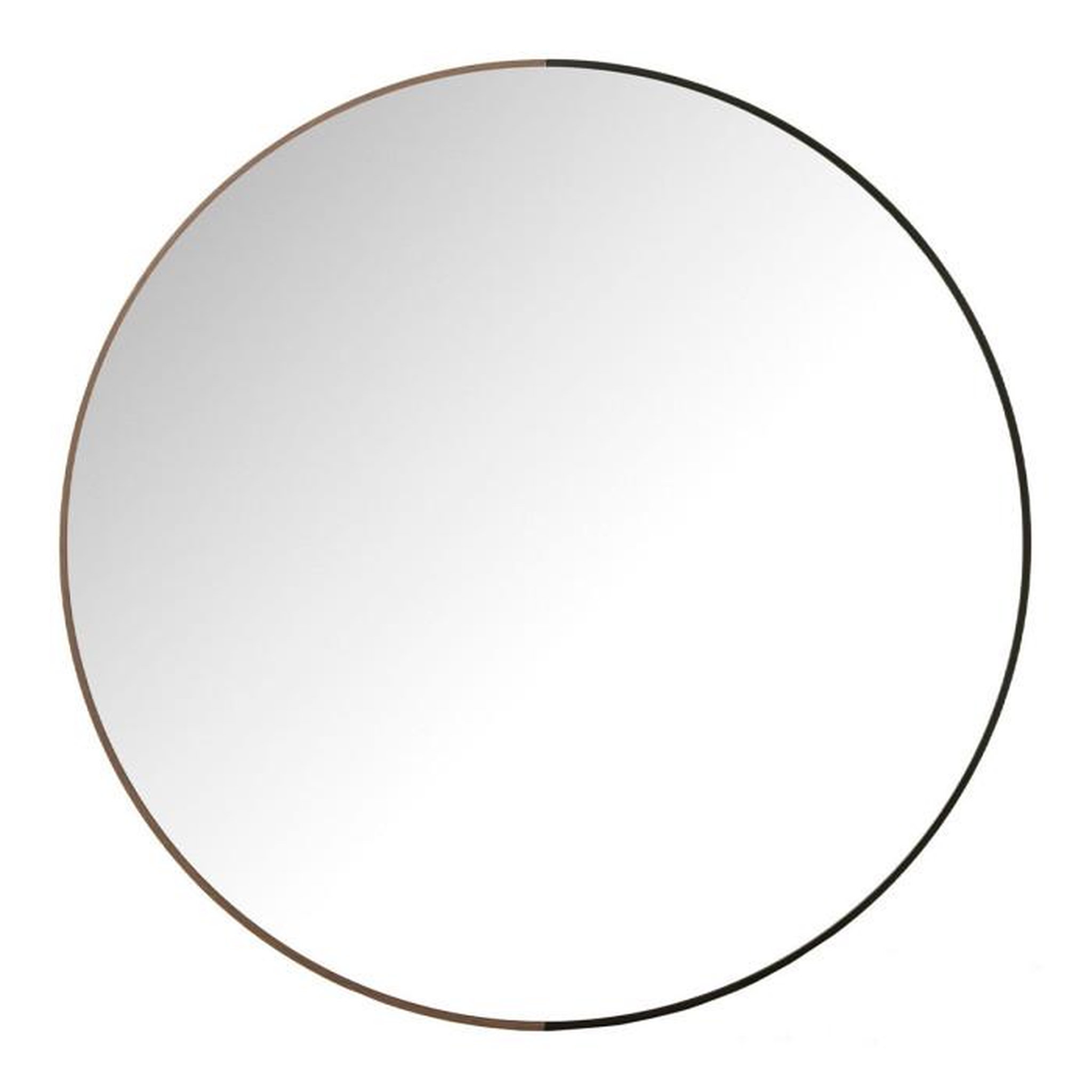 Paris Prix Miroir Mural Rond  Alicia  90cm Noir
