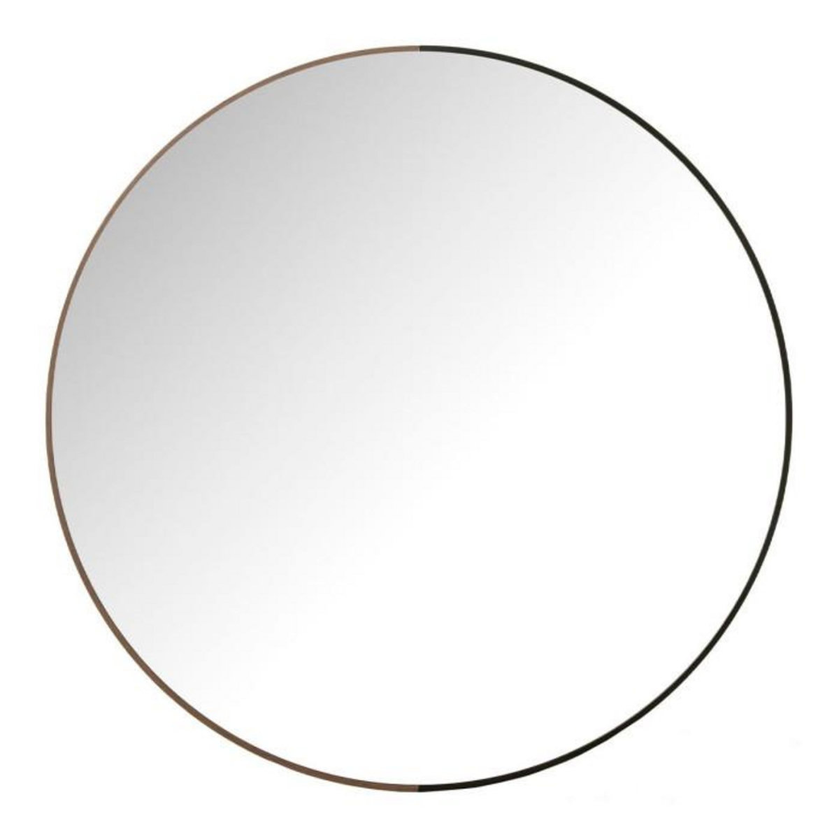 Paris Prix Miroir Mural Rond  Alicia  90cm Noir
