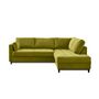 Voir la diapositive 6 : LISA DESIGN Anna - canapé d'angle droit - 5 places - convertible - en velours