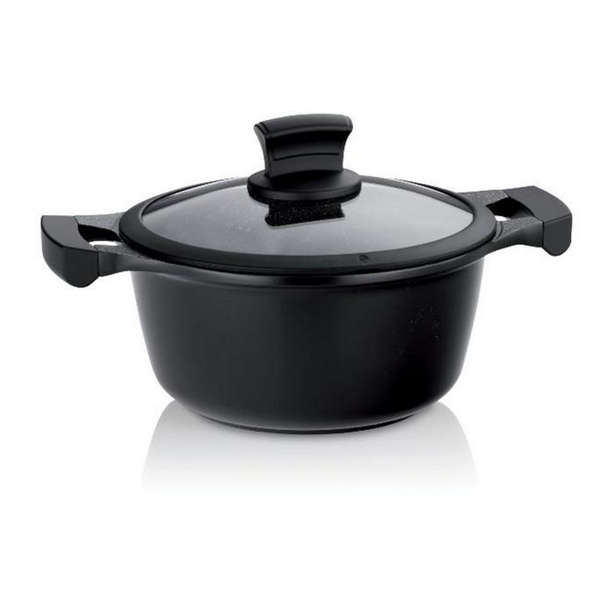 Kela line Faitout fonte d'aluminium 24cm + couvercle verre - 12219