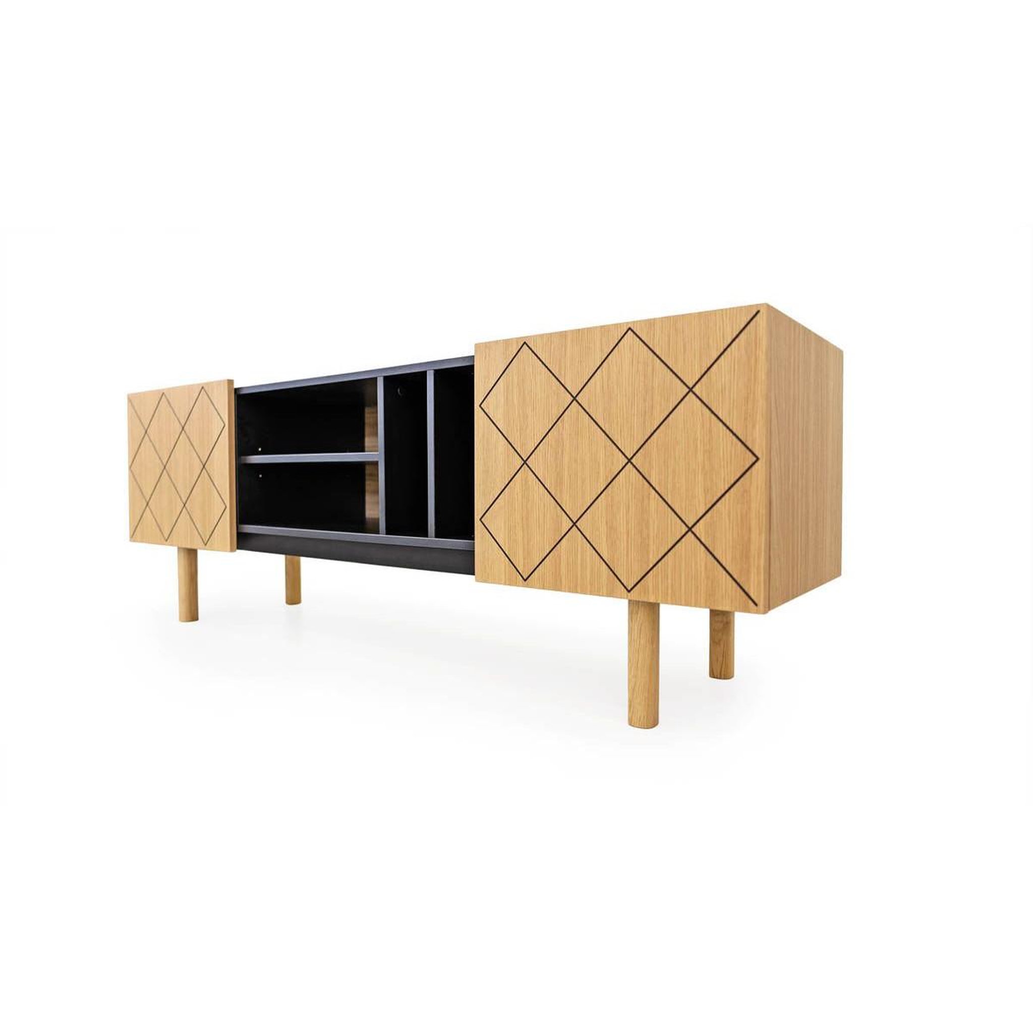 Voir la diapositive 4 : Paris Prix Meuble tv  porto ramalde  175cm naturel