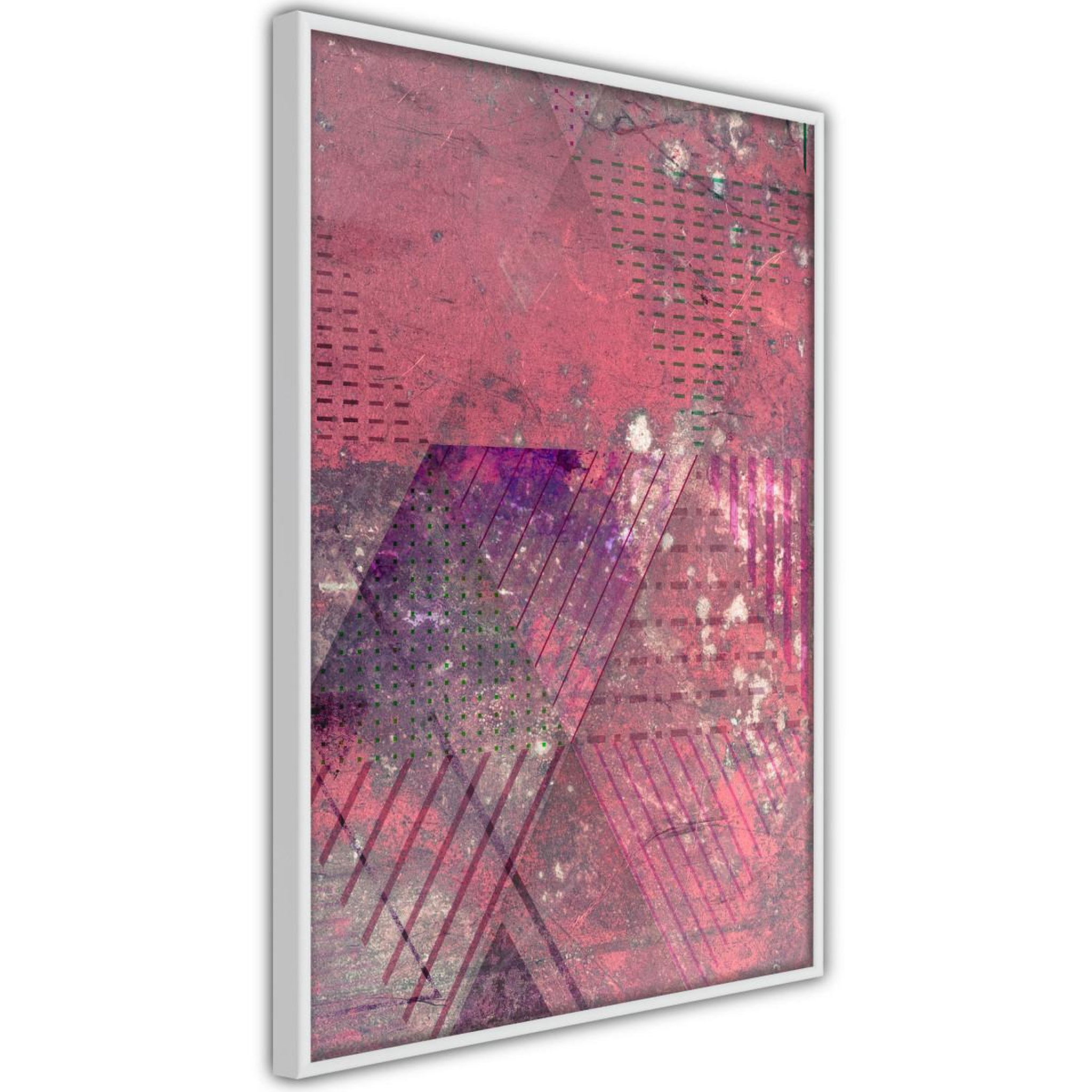 Paris Prix Affiche Murale Encadrée  Pink Patchwork III