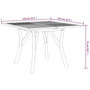 Voir la diapositive 6 : VIDAXL Table de jardin 110x110x75 cm Bois d'acacia solide