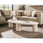 Voir la diapositive 3 : LISA DESIGN Mahara - table basse - finition en marbre composite - 157 cm