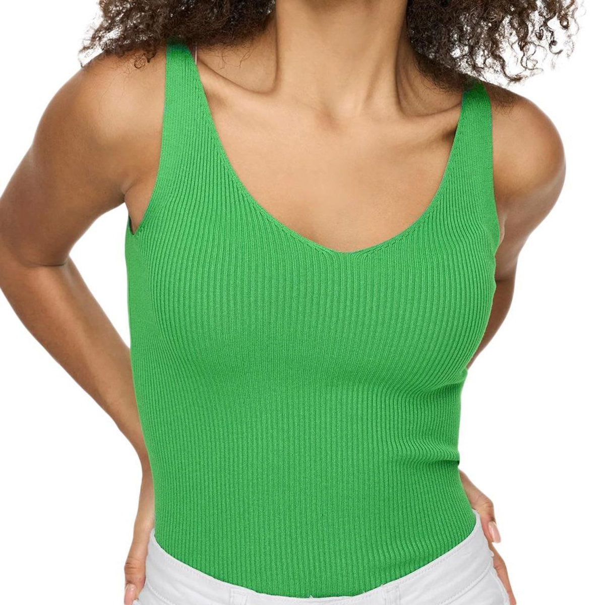 JACQUELINE DE YONG Débardeur en Maille Vert Femme JDY Nanna 15180497