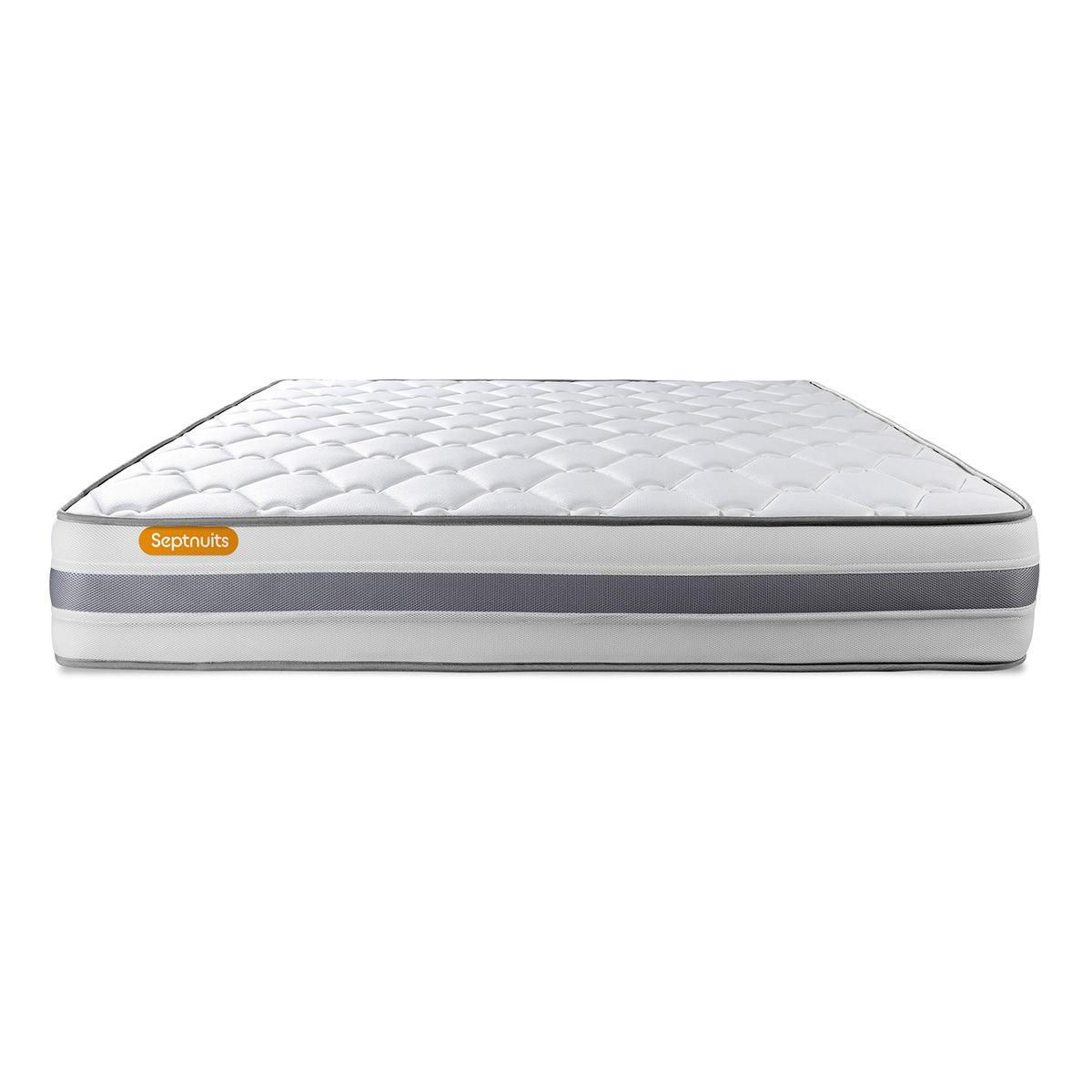 SEPTNUITS Matelas + double sommiers Memo Spring Ressorts ensachés 3 zones de confort MAXI épaisseur