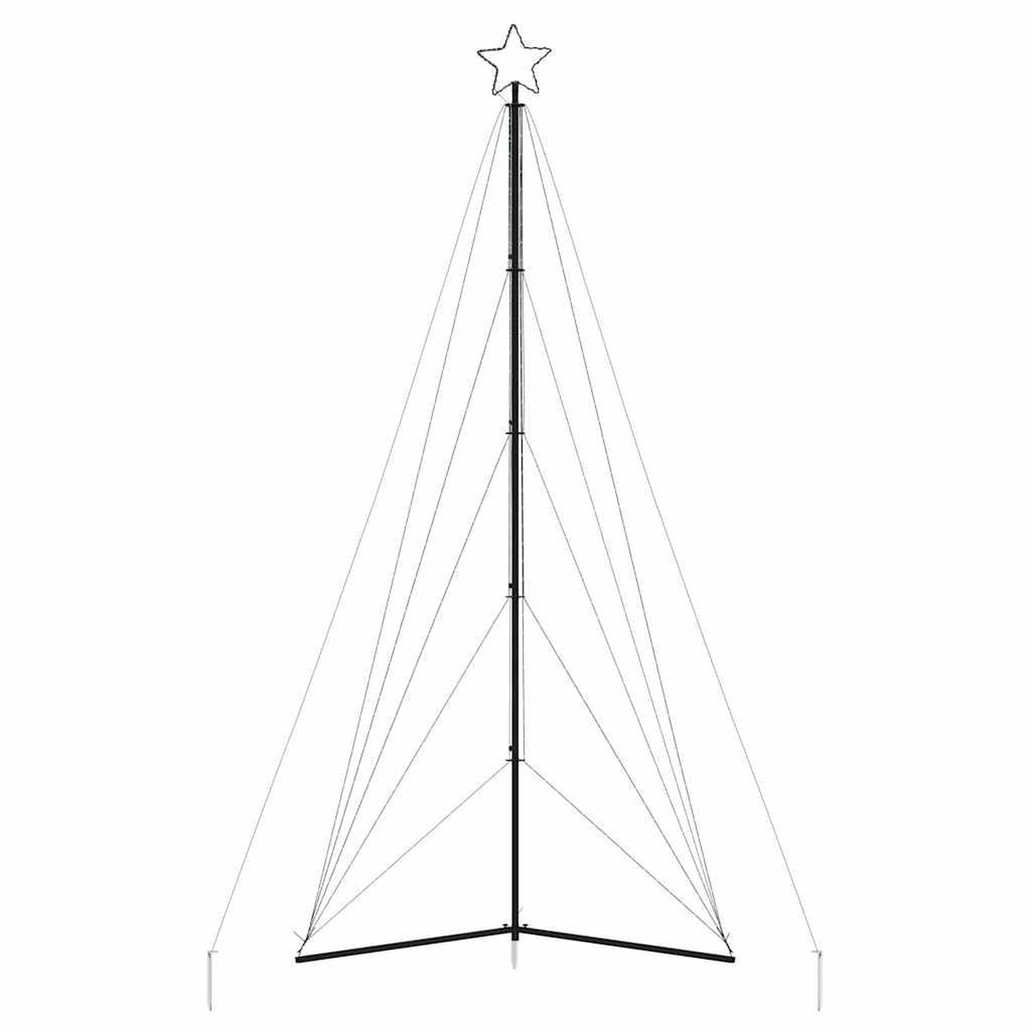 Voir la diapositive 5 : VIDAXL Sapin de Noël a LED 615 LED blanc froid 404,5 cm