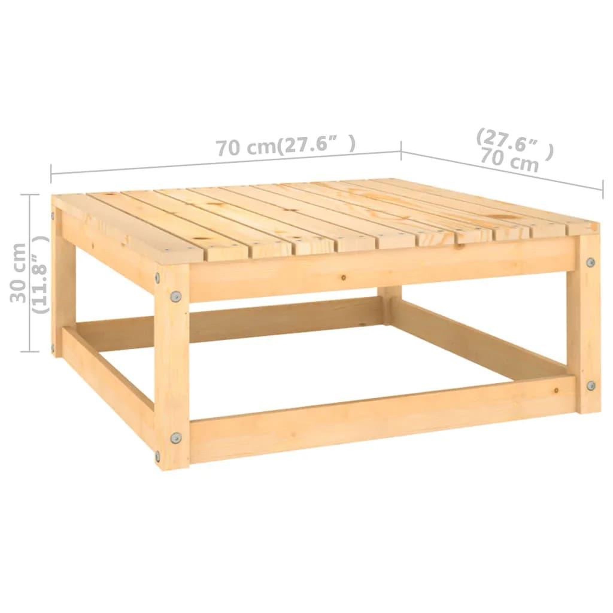 Voir la diapositive 6 : VIDAXL Salon de jardin 10 pcs avec coussins Bois de pin massif