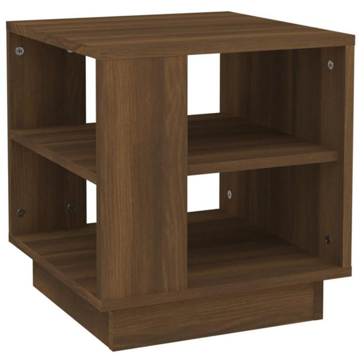 VIDAXL Table basse Chêne marron 40x40x43 cm Bois d ingénierie