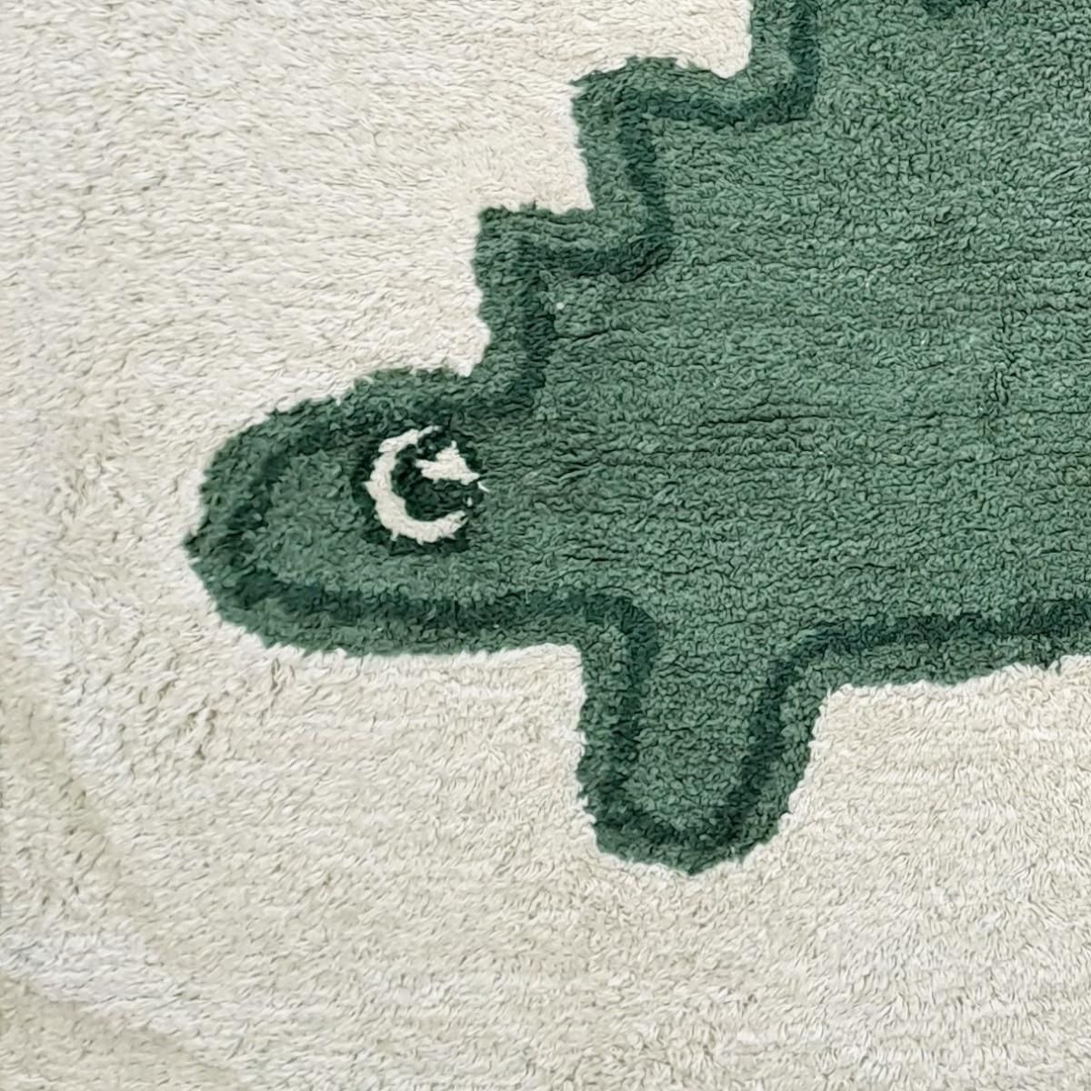 FUTURE HOME Tapis enfant Dinosaure en coton tufté 60x90cm