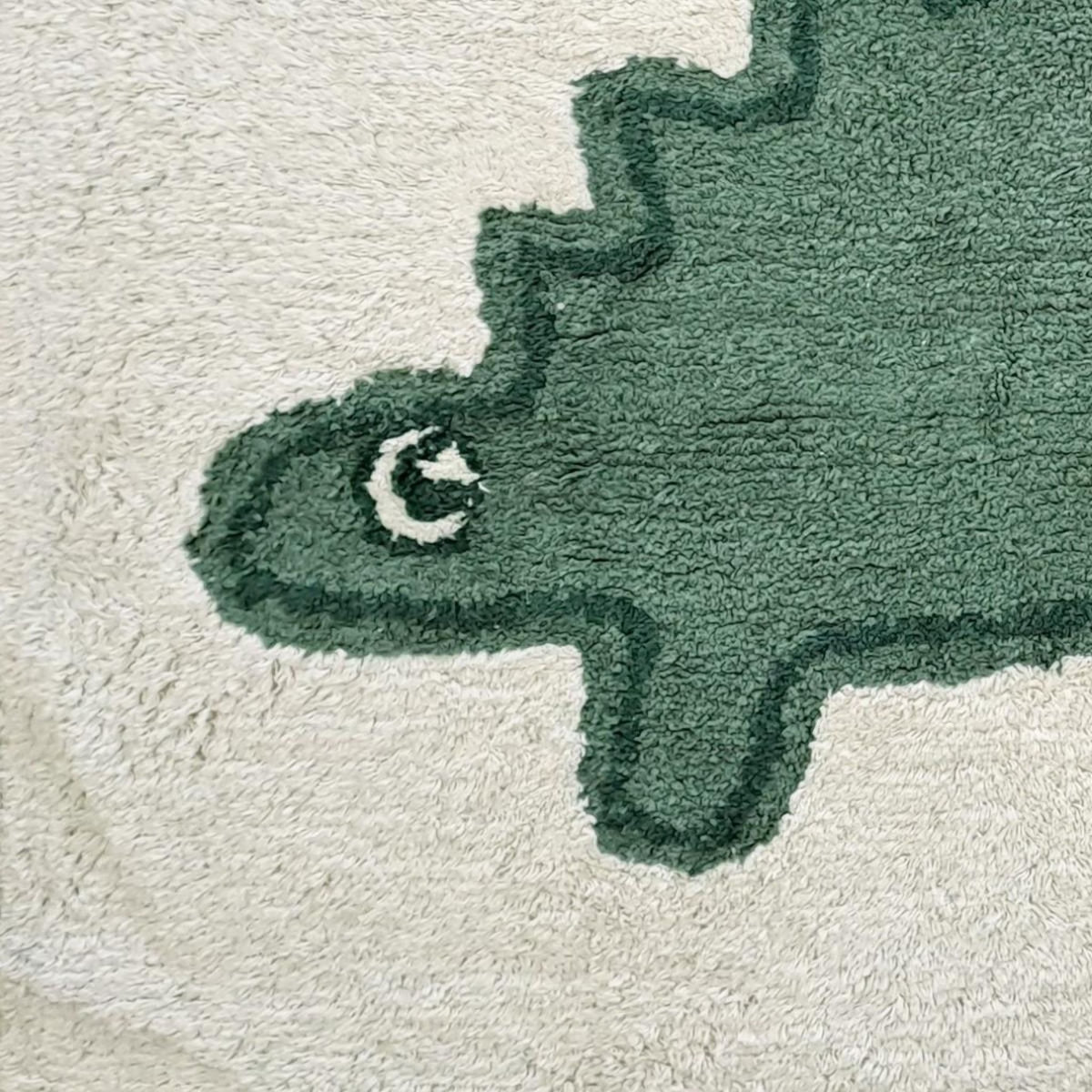 FUTURE HOME Tapis enfant Dinosaure en coton tufté 60x90cm