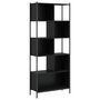 Voir la diapositive 2 : VIDAXL Bibliotheque noir 72x28x172 cm bois d'ingenierie