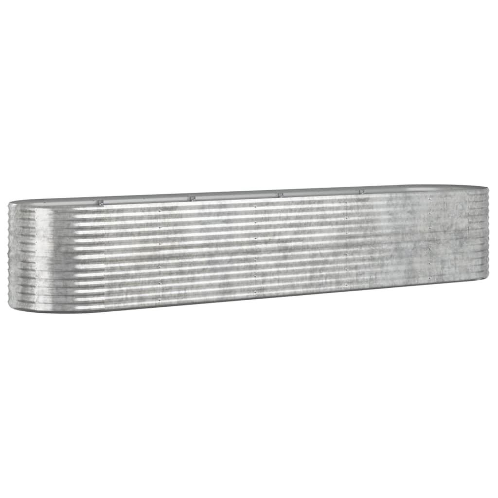 Voir la diapositive 2 : VIDAXL Lit sureleve de jardin Acier enduit de poudre Argente