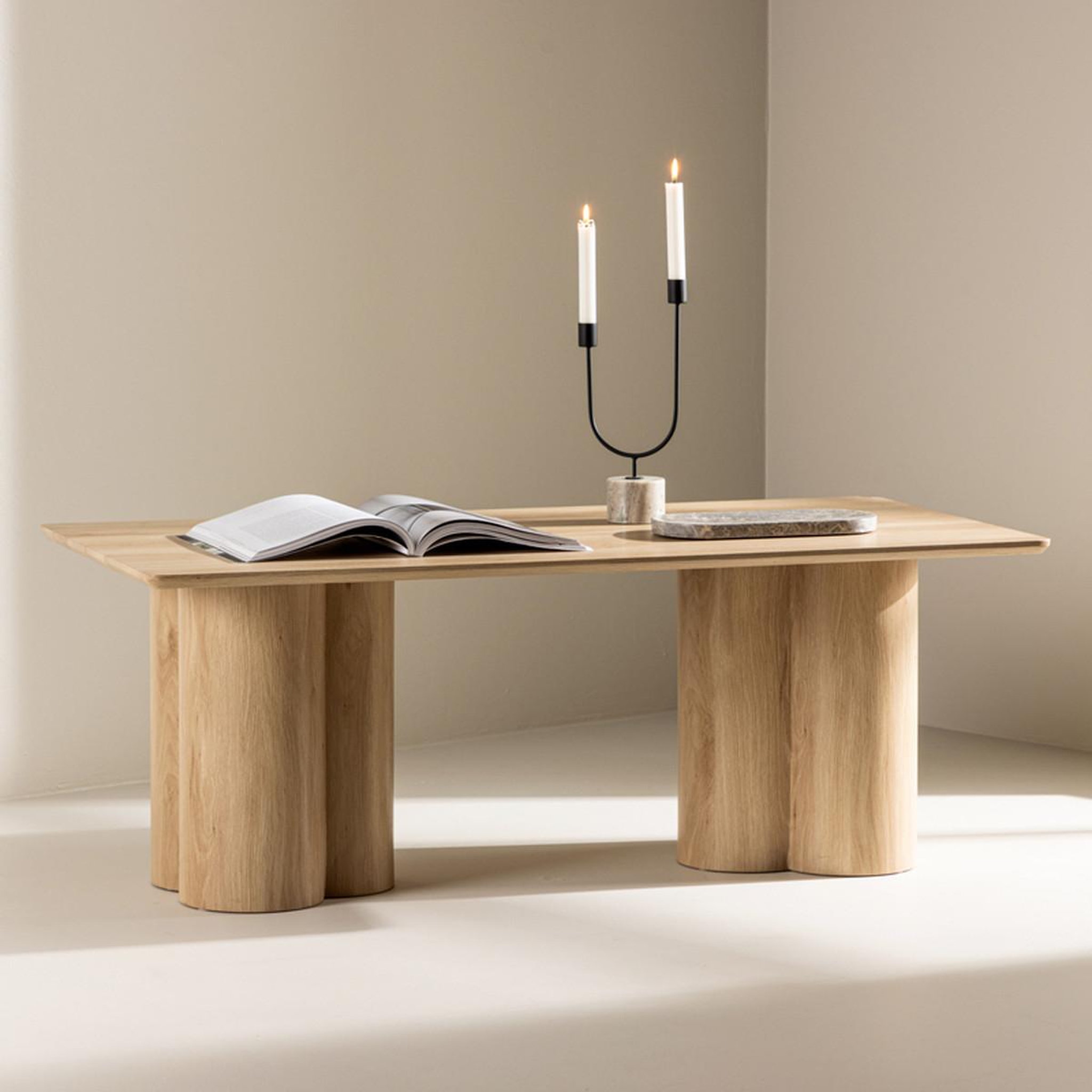 Voir la diapositive 5 : Paris Prix Table basse design  olivia  120cm naturel