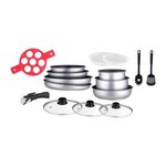 Arthur Martin Batterie de cuisine Arthur Martin AM3950 16 pieces - Aluminium - Poignée amovible - Tous feux dont induction