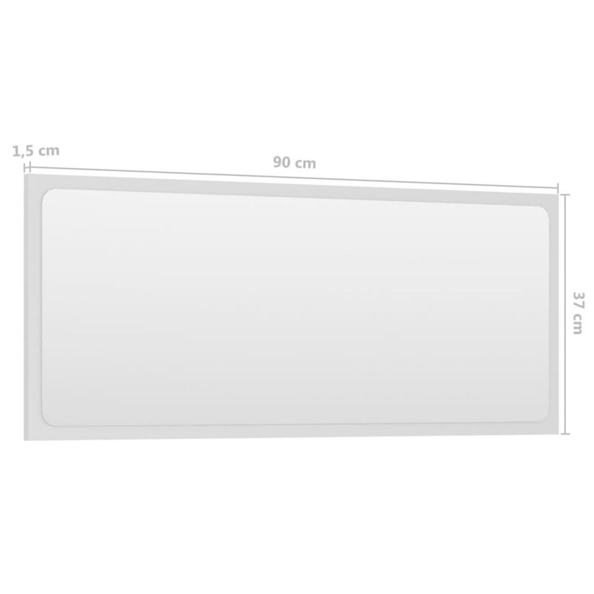 VIDAXL Ensemble de meubles de salle de bain Blanc Agglomere