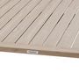Voir la diapositive 5 : HESPERIDE Table de jardin relevable rectangulaire en aluminium SALIMIA - Argile et lin