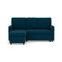 Voir la diapositive 1 : BEST MOBILIER Meiya - canapé d'angle réversible 4 places convertible avec coffre en tissu