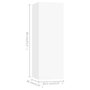 Voir la diapositive 6 : VIDAXL Meubles TV 4 pcs Blanc 30,5x30x90 cm Bois d'ingenierie