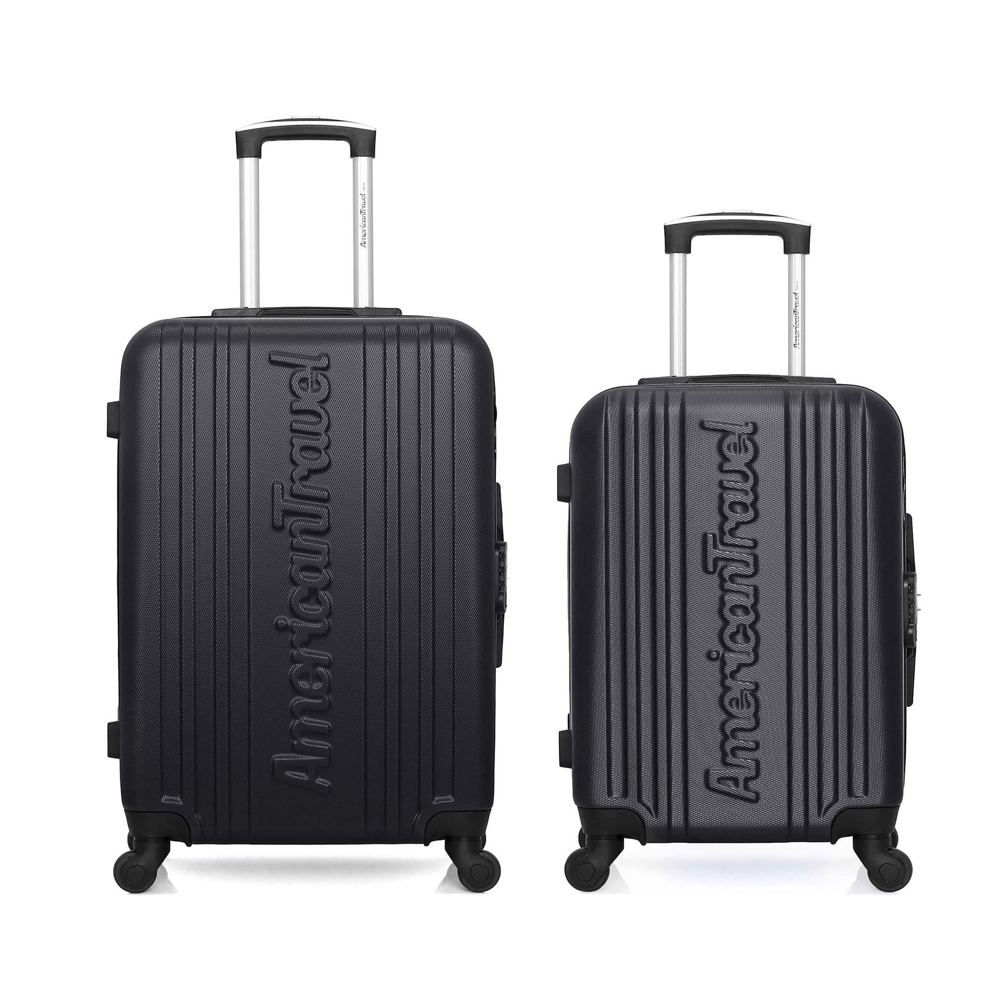AMERICAN TRAVEL American travel - lot de 2 - valise weekend et valise cabine springfield