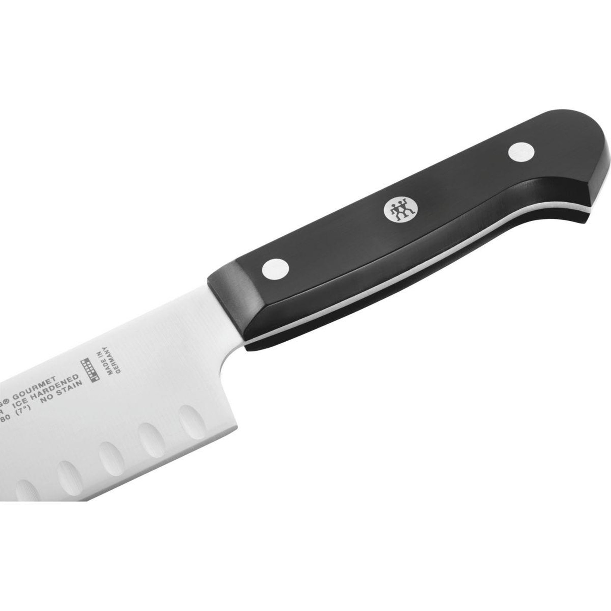 Voir la diapositive 2 : ZWILLING Couteau japonais gourmet santoku avec alveoles 18 cm