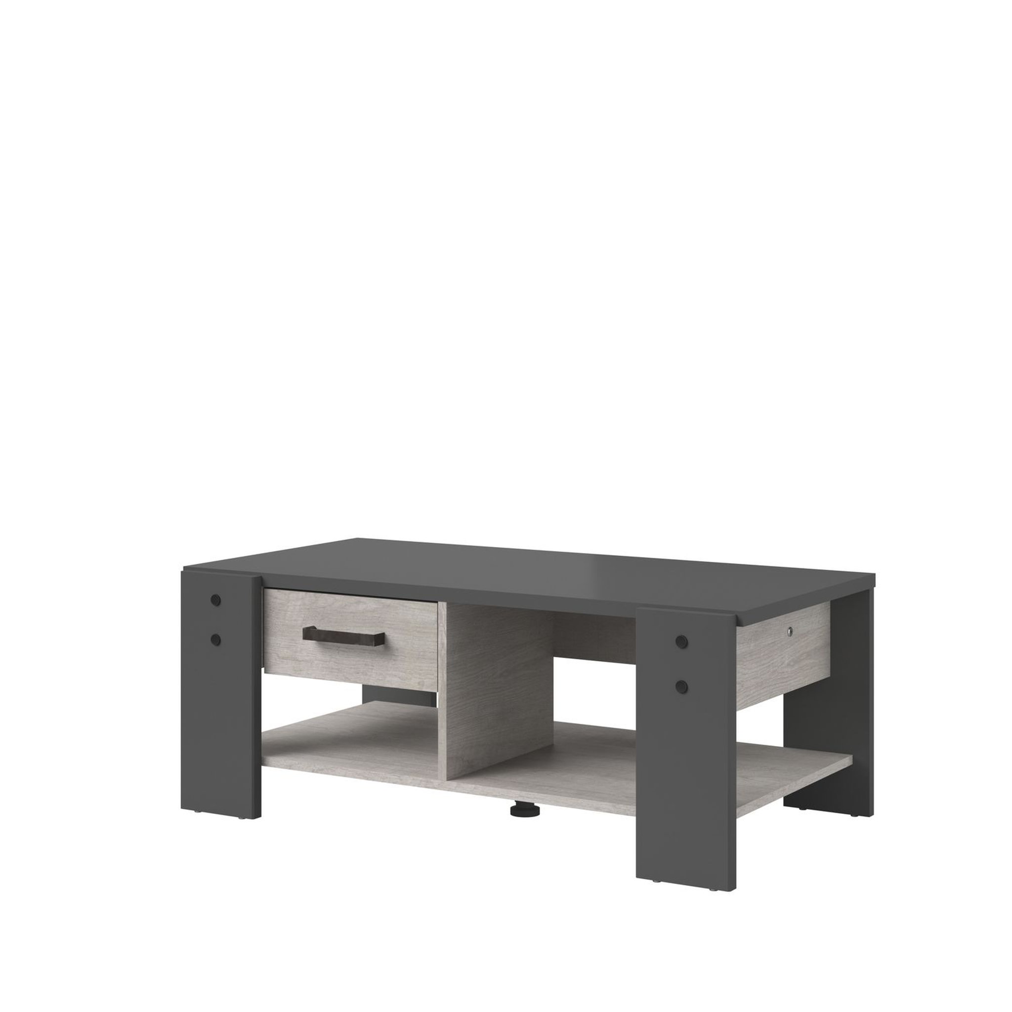 Voir la diapositive 2 : Table basse 1 tiroir 1 niche L101 x H40 x P54cm TRAVEL