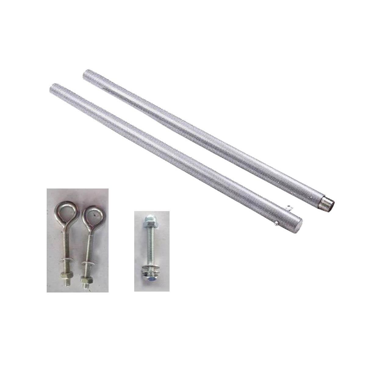 HESPERIDE Mât de fixation pour voile d'ombrage Ø 50 mm - 2,55 m - Hespéride