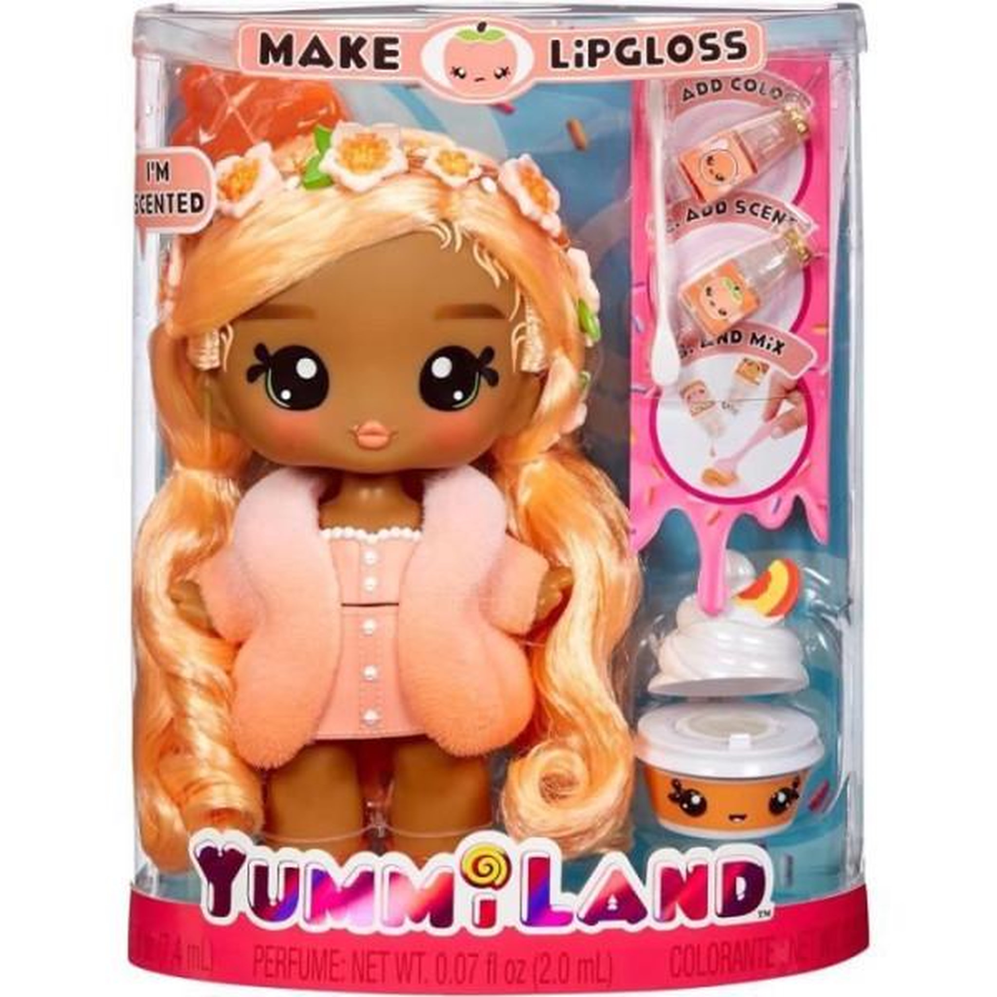 Voir la diapositive 2 : L.O.L. SURPRISE! Yummiland - grande poupée 25 cm a coiffer et câliner - animal de compagnie + baumes a levre parfumé - pia - des 4ans