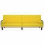 Voir la diapositive 4 : VIDAXL Canape-lit avec accoudoirs jaune clair tissu