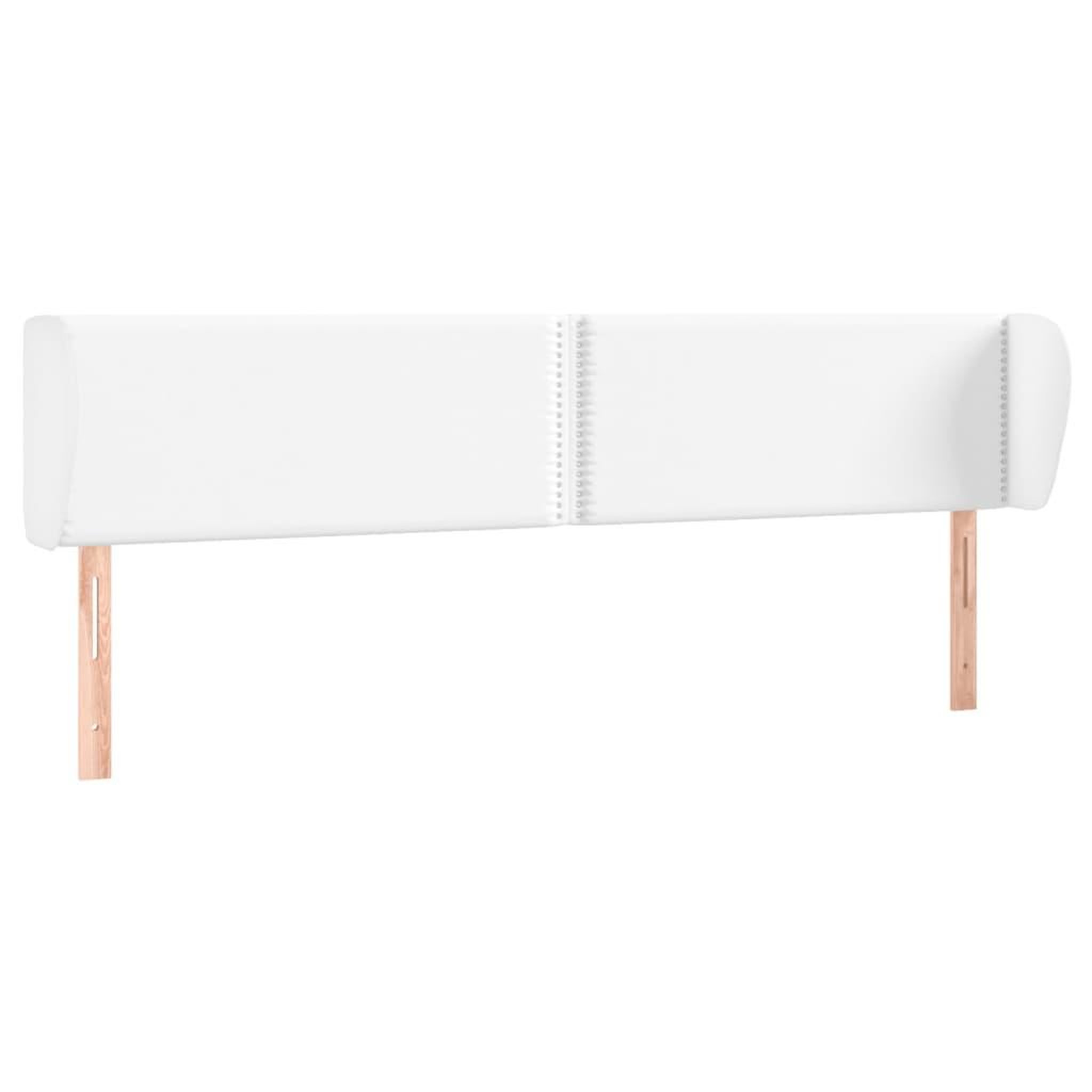 Voir la diapositive 2 : VIDAXL Tete de lit avec oreilles Blanc 183x23x78/88 cm Similicuir