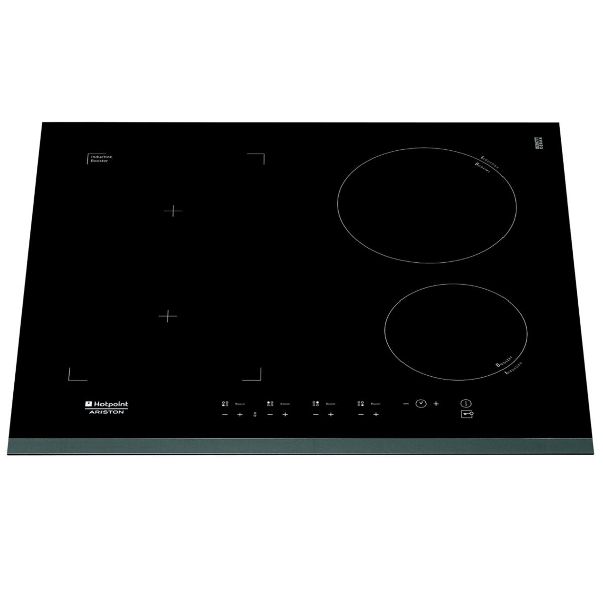 Hotpoint Table de cuisson à induction FRIO 632 CP B.S, 60 cm, 3 zones de cuisson dont une rectangulaire modulable