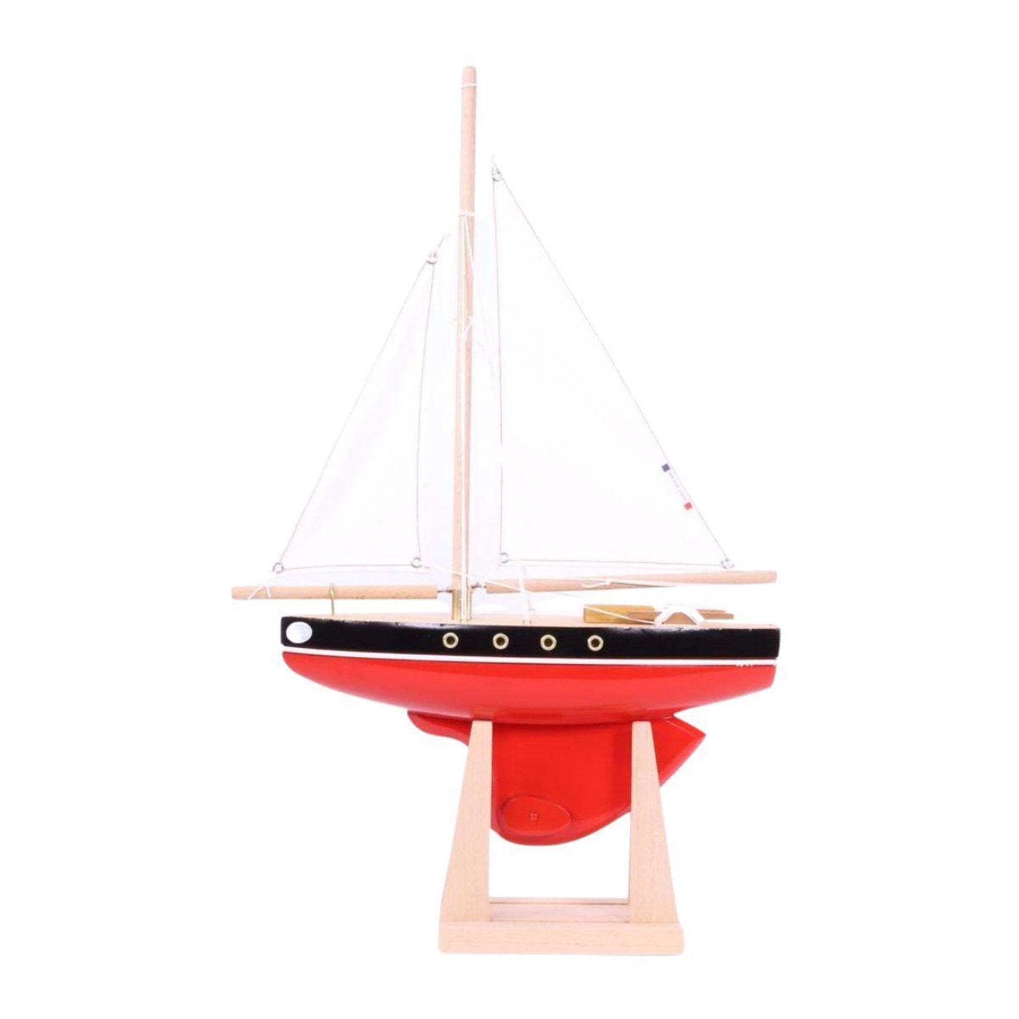 TIROT Le Tirot Rouge - voilier en bois 40 cm