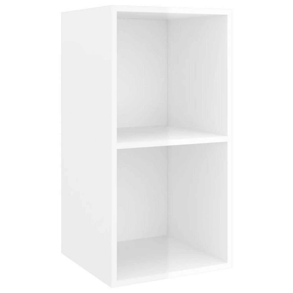 VIDAXL Ensemble de meubles TV 3 pcs Blanc brillant Bois d'ingenierie