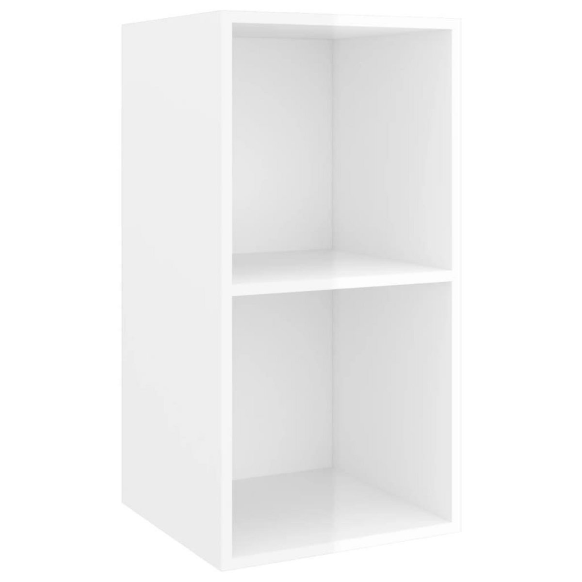 VIDAXL Ensemble de meubles TV 3 pcs Blanc brillant Bois d'ingenierie