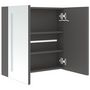 Voir la diapositive 5 : VIDAXL Armoire de salle de bain a miroir LED Gris 62x14x60 cm