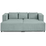 Voir la diapositive 1 : LISA DESIGN Stella - canapé droit 3 places avec double méridienne - assise profonde - en velours côtelé