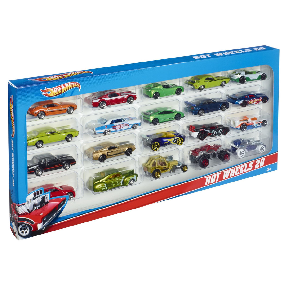 MATTEL Coffret de 20 véhicules Hot Wheels 