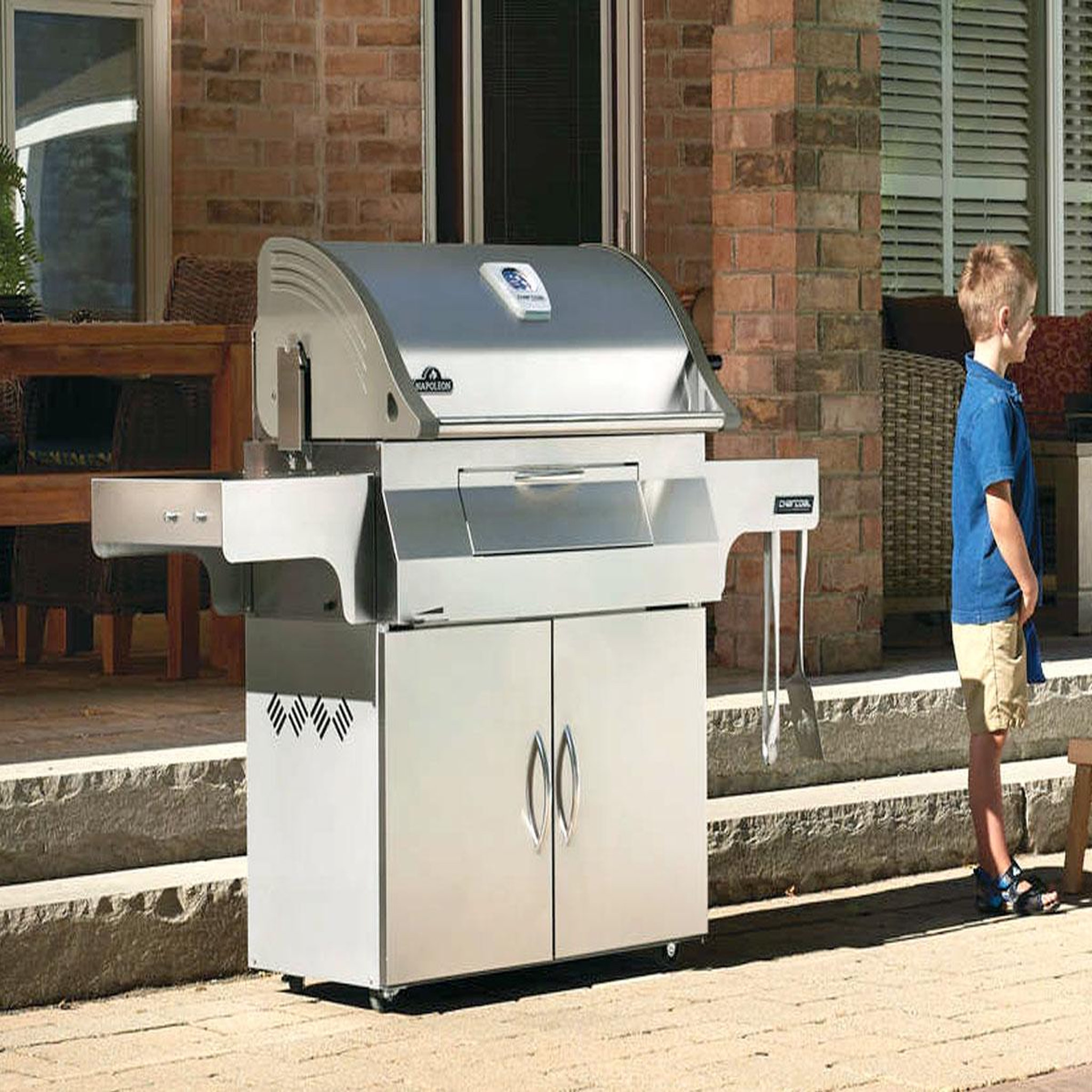 Voir la diapositive 2 : NAPOLEON Barbecue à charbon charcoal professional pro605 - napoleon