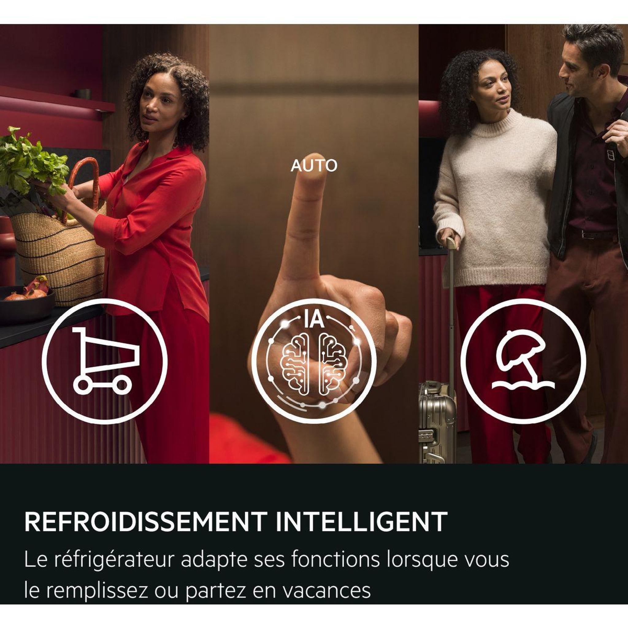 Voir la diapositive 3 : AEG Réfrigérateur combiné tc9ms181bs