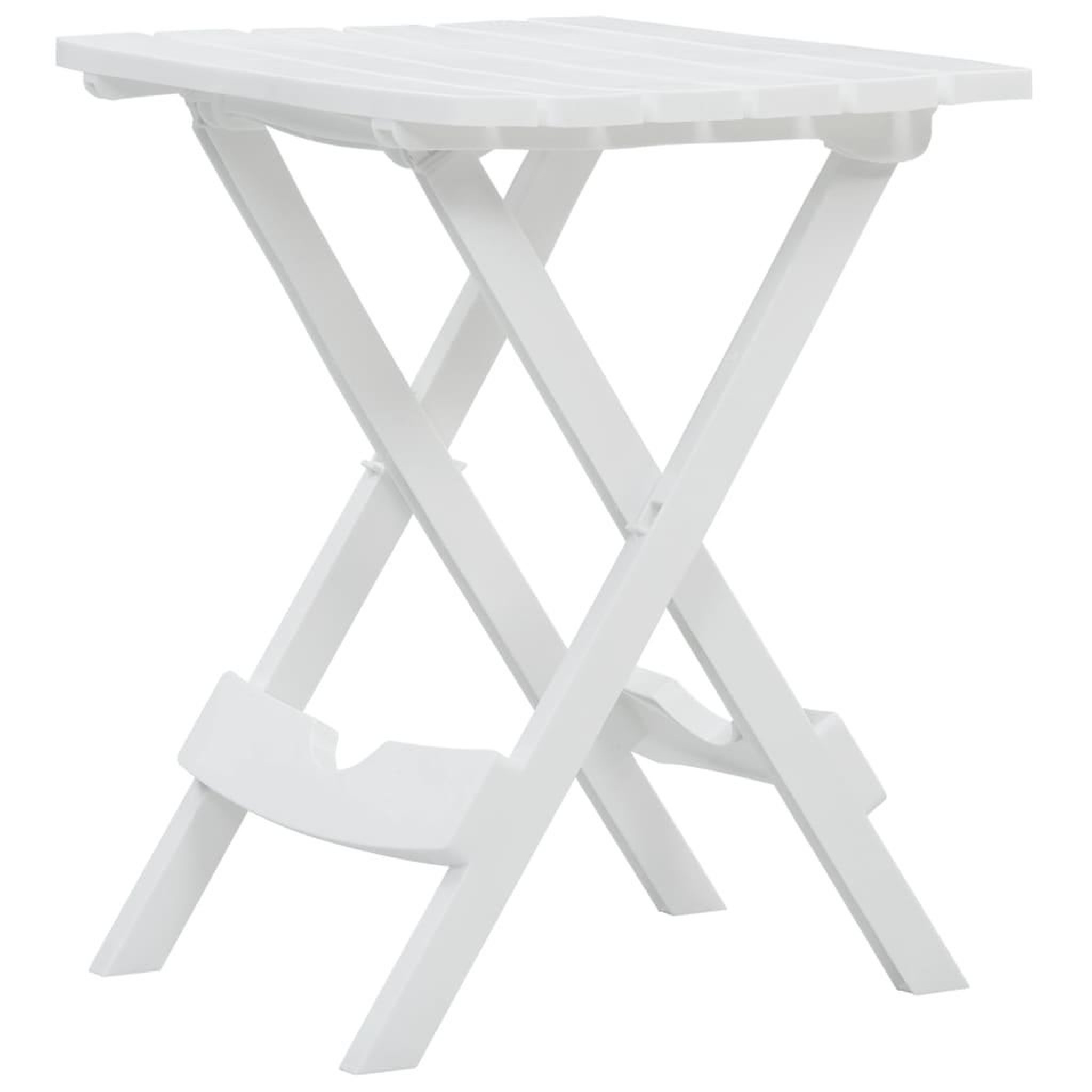 Voir la diapositive 2 : VIDAXL Table pliable de jardin 45,5x38,5x50 cm blanc