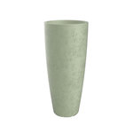 Eda Pot de fleurs conique Basalt Up - Ø 38 x 61 cm - 49 L - Vert amande - Eda