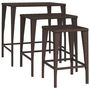 Voir la diapositive 5 : VIDAXL Tables gigognes de jardin 3 pcs marron resine tressee