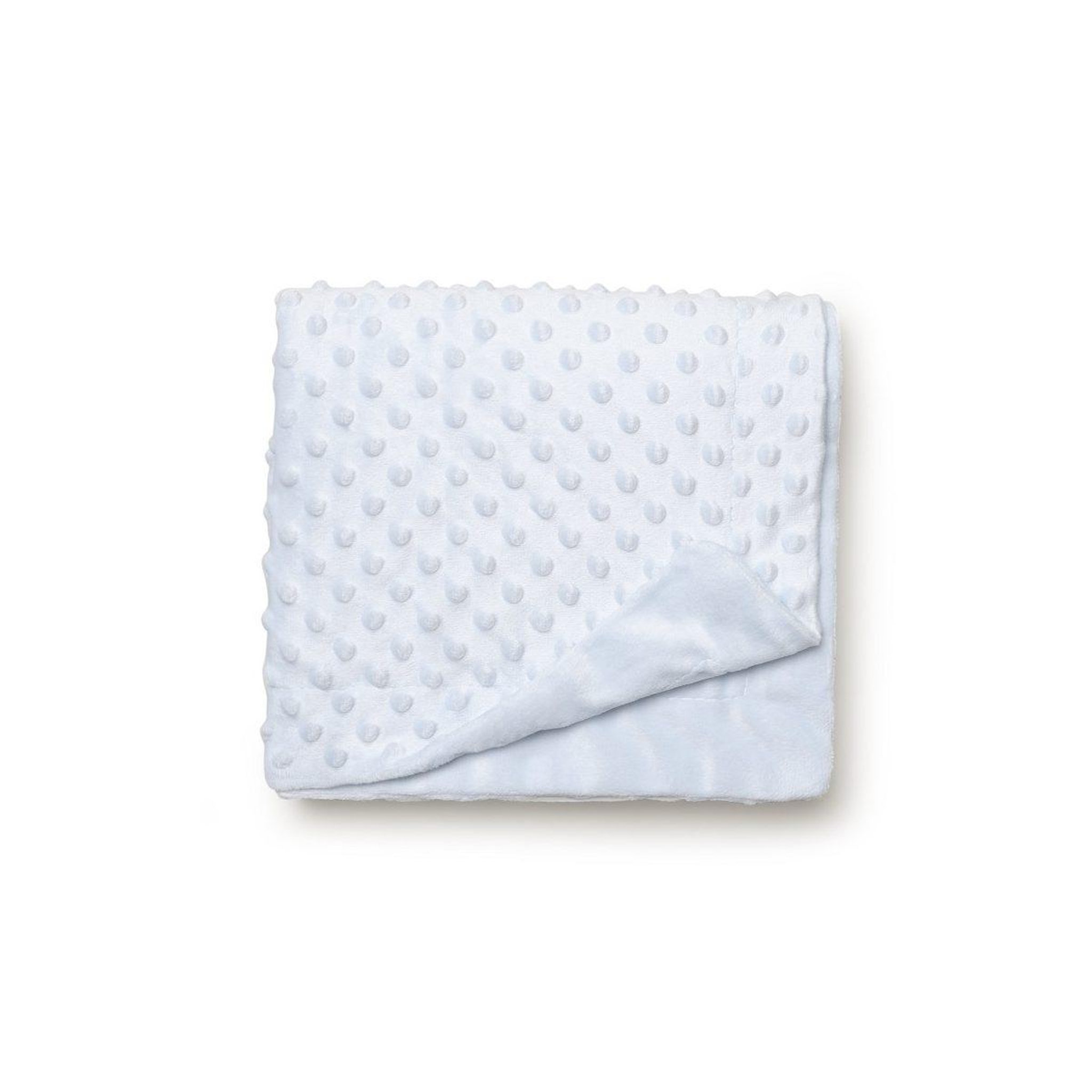 Voir la diapositive 3 : INTERBABY Couverture bébé  maille raschel - bleu