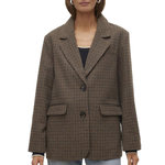 Vero Moda Blazer Pied poule Marron Femme Vero Moda Julie. Coloris disponibles : Marron