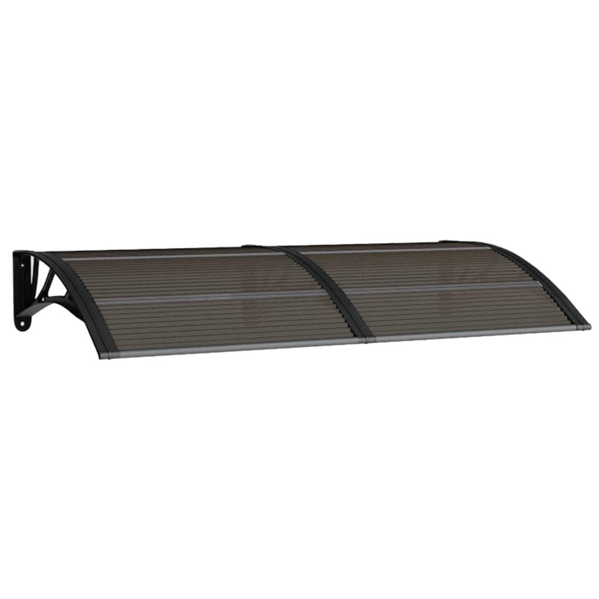 Voir la diapositive 2 : VIDAXL Auvent de porte Noir 150x75 cm Polycarbonate