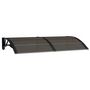 Voir la diapositive 2 : VIDAXL Auvent de porte Noir 150x75 cm Polycarbonate