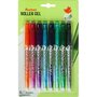AUCHAN Lot de 8 stylos roller gel effaçables coloris assortis